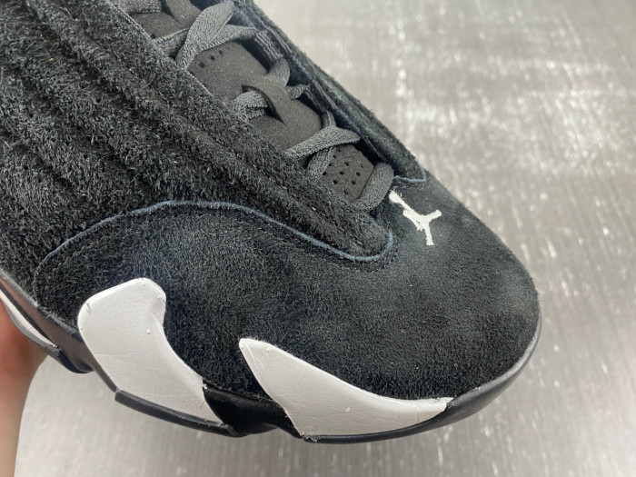 jordan 14 “black/white/university red” 487471-016